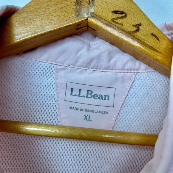 L.L BEAN VINTAGE Lightweight Long Sleeve Cargo peach Color Shirt size XL - Picture 4 of 10